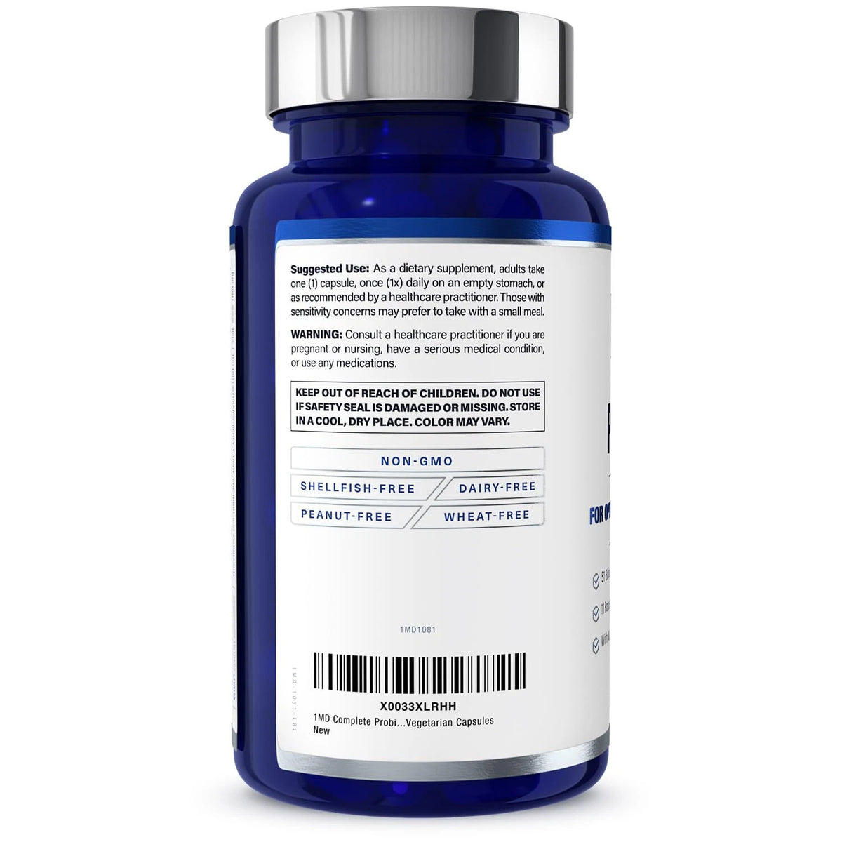 1MD Complete Probiotics Platinum Dietary Supplement Capsule - 30 Count