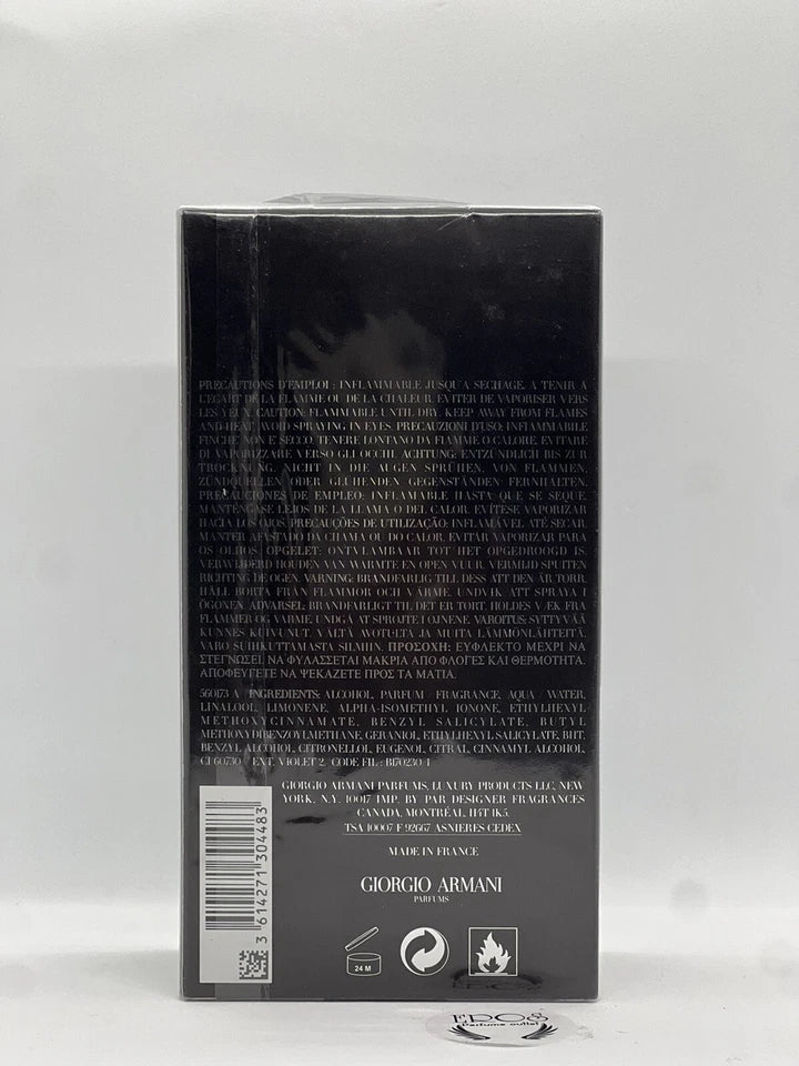 ACQUA DI GIO PROFUMO GIORGIO ARMANI Eau De PARFUM 6.08 oz Batch 38N12M sealed!
