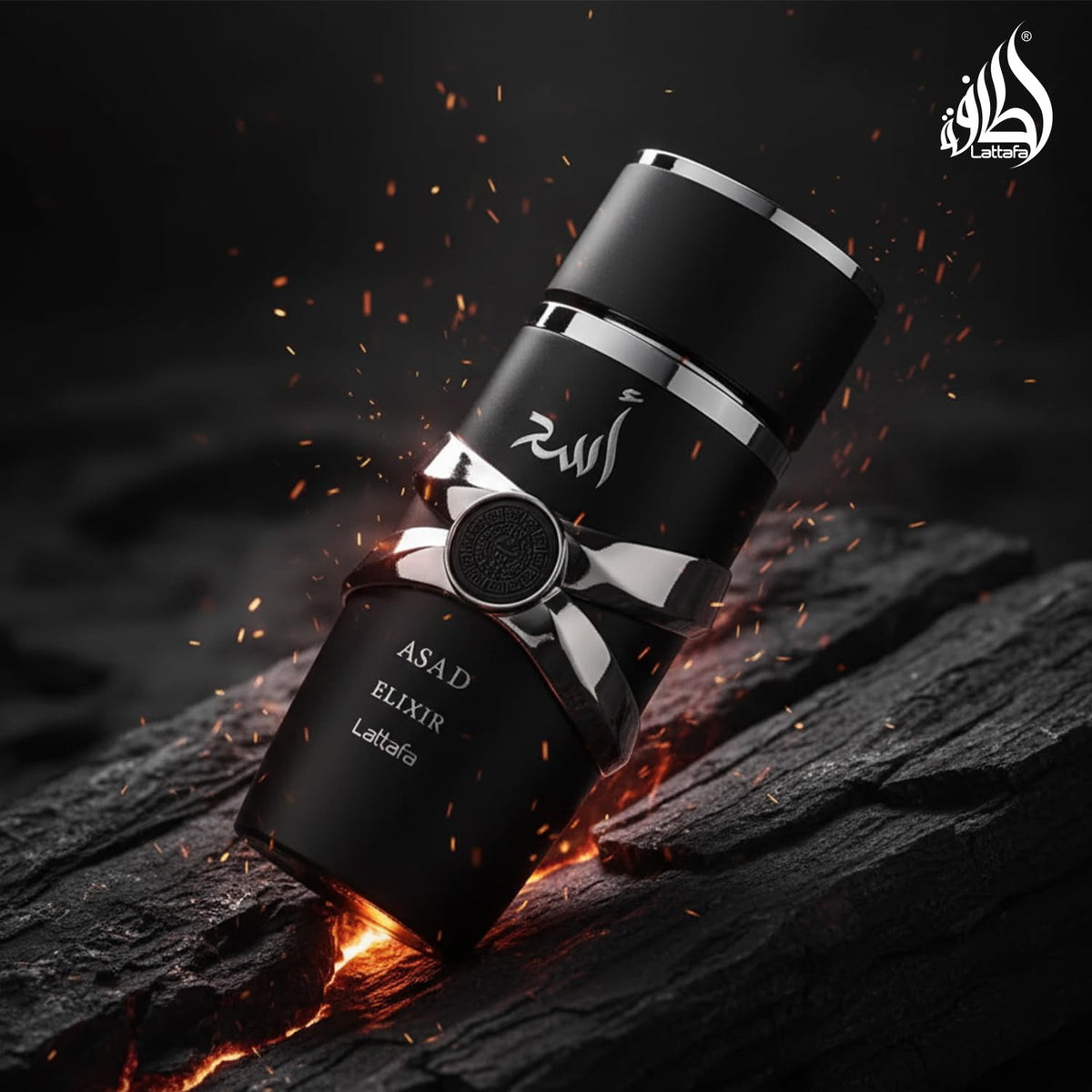 Lattafa Asad Elixir – Spicy, Woody, Amber, Warm – Eau de Parfum Spray Long-Lasting Fragrance for Men, 3.4 Ounce / 100 ml