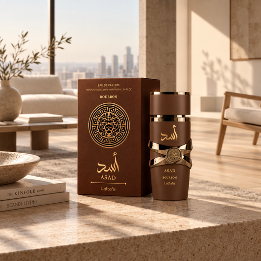 Lattafa Asad Bourbon EDP 3.4 oz / 100 ml Spray For Unisex
