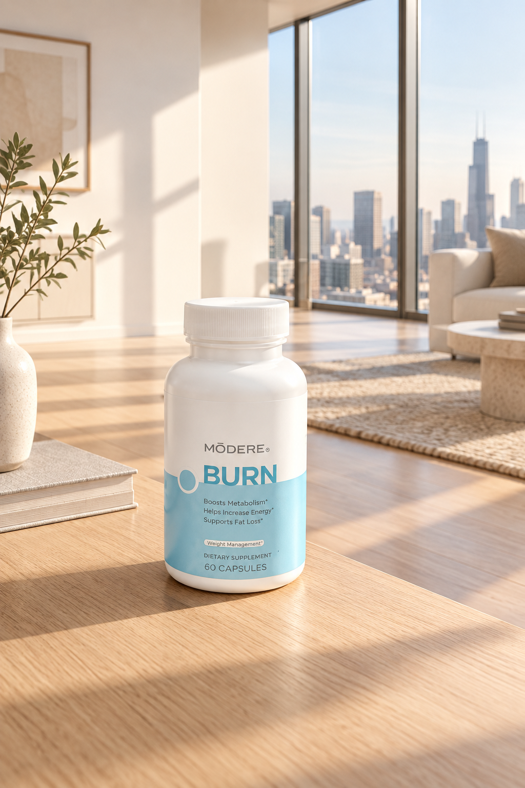 Modere Burn | Advanced Thermogenic Fat Burner - 90 Capsules, Free & Fast Ship