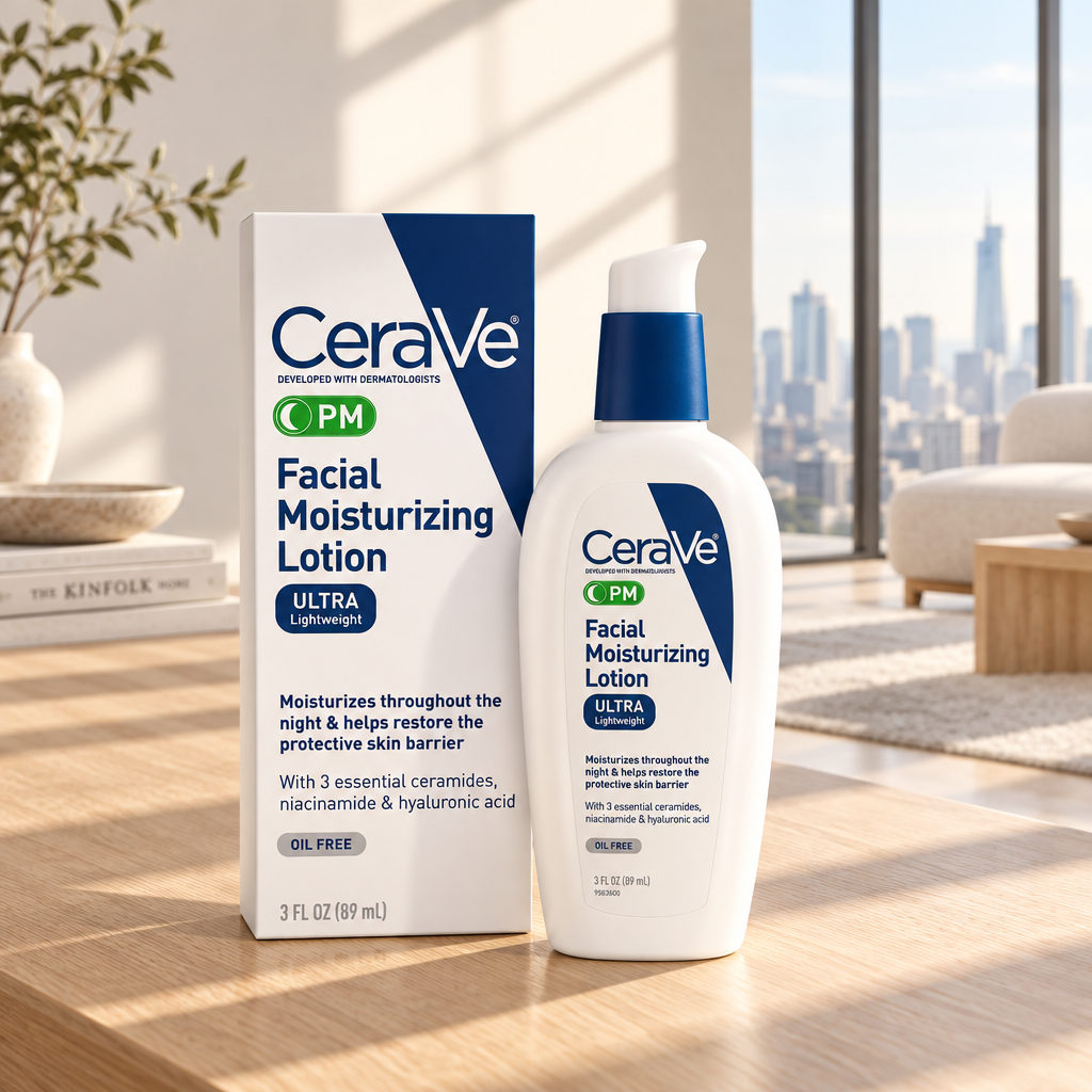 CeraVe PM Facial Moisturizing Lotion Ultra Lightweight 3 FL. OZ ( 89ml )