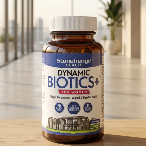 Stonehenge Health Biotics for Women Probiotic 70 Billion CFU, 24 Strains +