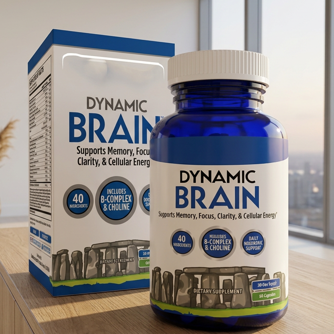 Dynamic Brain Supplement – Focus, Memory & Clarity Support, 60 Capsules