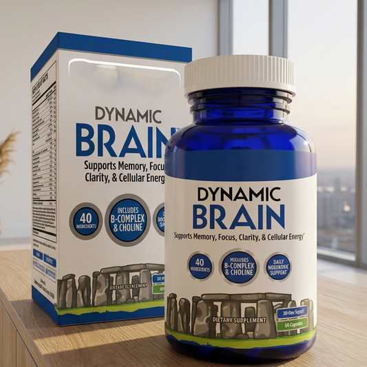 Dynamic Brain Supplement – Focus, Memory & Clarity Support, 60 Capsules