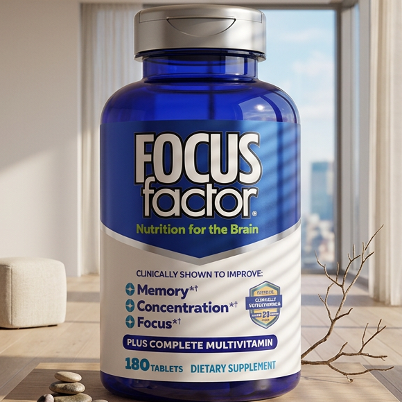FOCUS Factor Dietary Supplement Nutrition for the Brain 180 Tablets EXP 2028