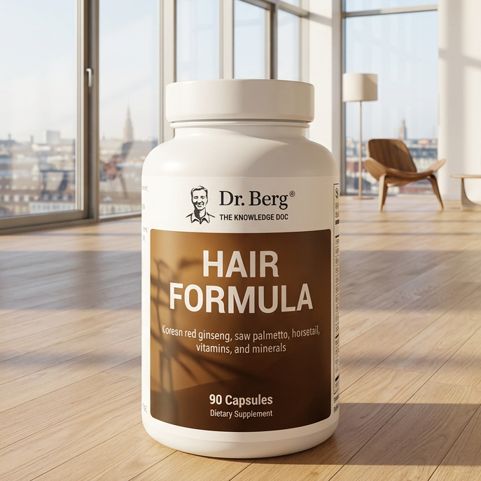 Dr. Berg All-in-One Vitamins for Hair, Skin, & Nails - Advanced Formula 90 Cap.