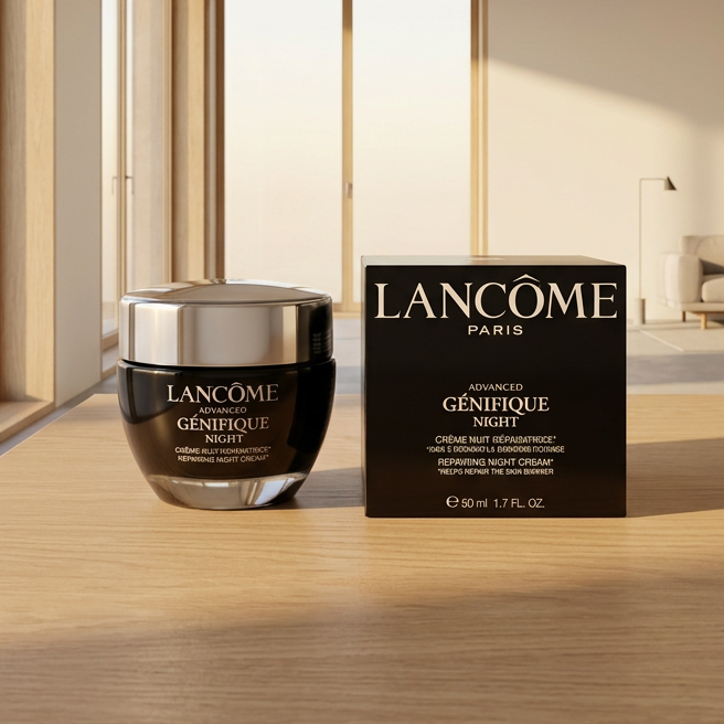LANCOME ADVANCED GENIFIQUE NIGHT CREAM 1.7 REPAIRING NIB 100%AUTHENTIC