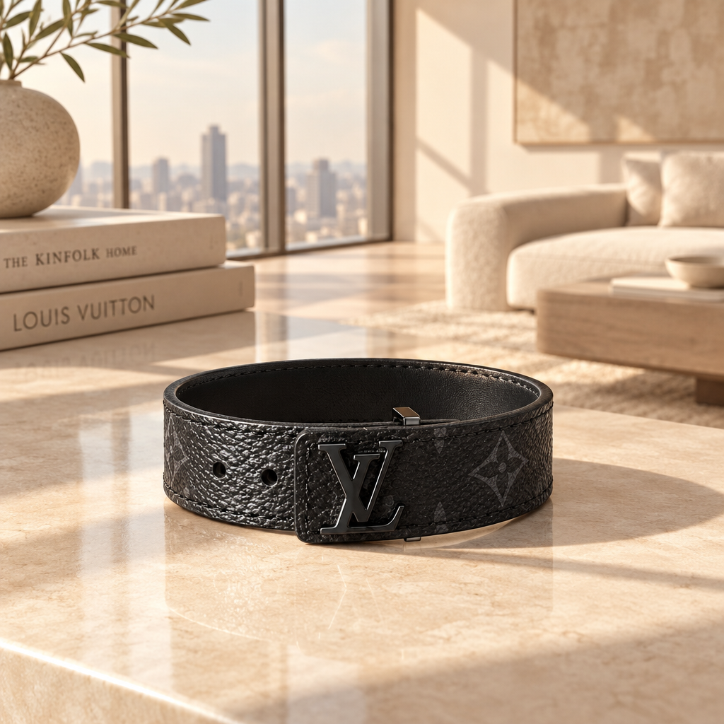 Louis Vuitton LV Slim Bracelet Monogram Eclipse Black