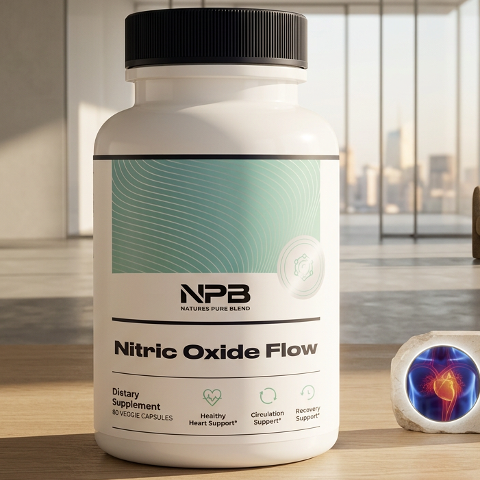 Nitric Oxide Flow Supplement Heart Health Blood Circulation Exercise 60 Capsule