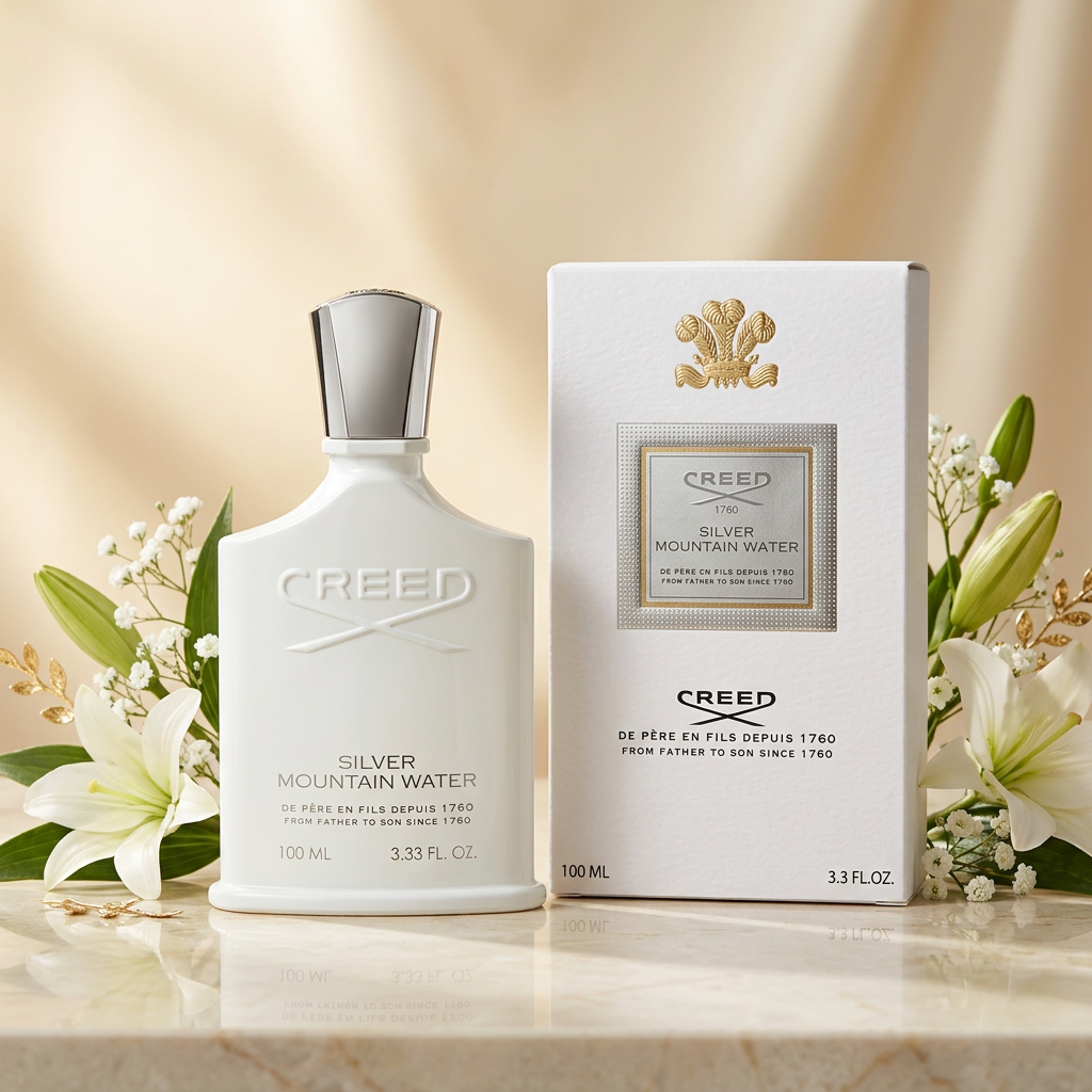 Silver Mountain Water by Creed, 3.3 oz EDP Spray for Unisex New In Box Authentic