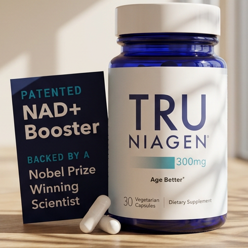 TRU NIAGEN Patented NAD+ Supplement, 300mg Niagen, 30 Servings | Nicotinamide Ri