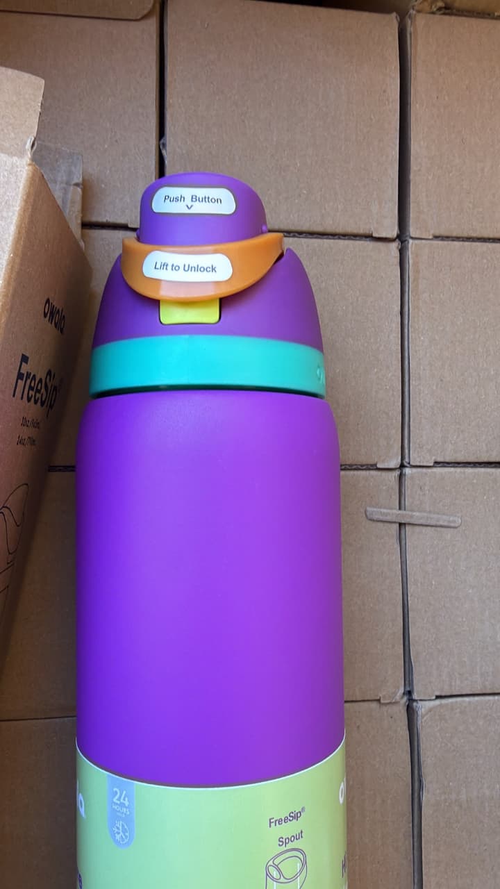 32oz InsulatedOwalaWater Bottle Drinking Exclusive Tied Flip Top FreeSip Bow