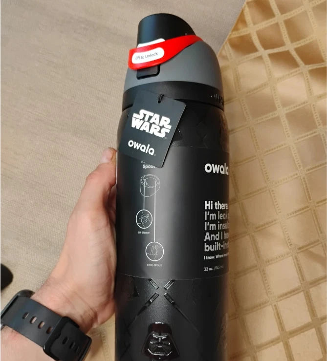 Star Wars Owala Special Edition 32oz FreeSip Insulated Steel Water Bottle Darth