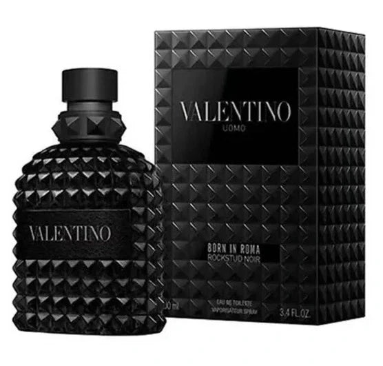 Valentino Uomo Born In Roma Rockstud Noir EDT 3.4 oz/100ml for Men New In Box