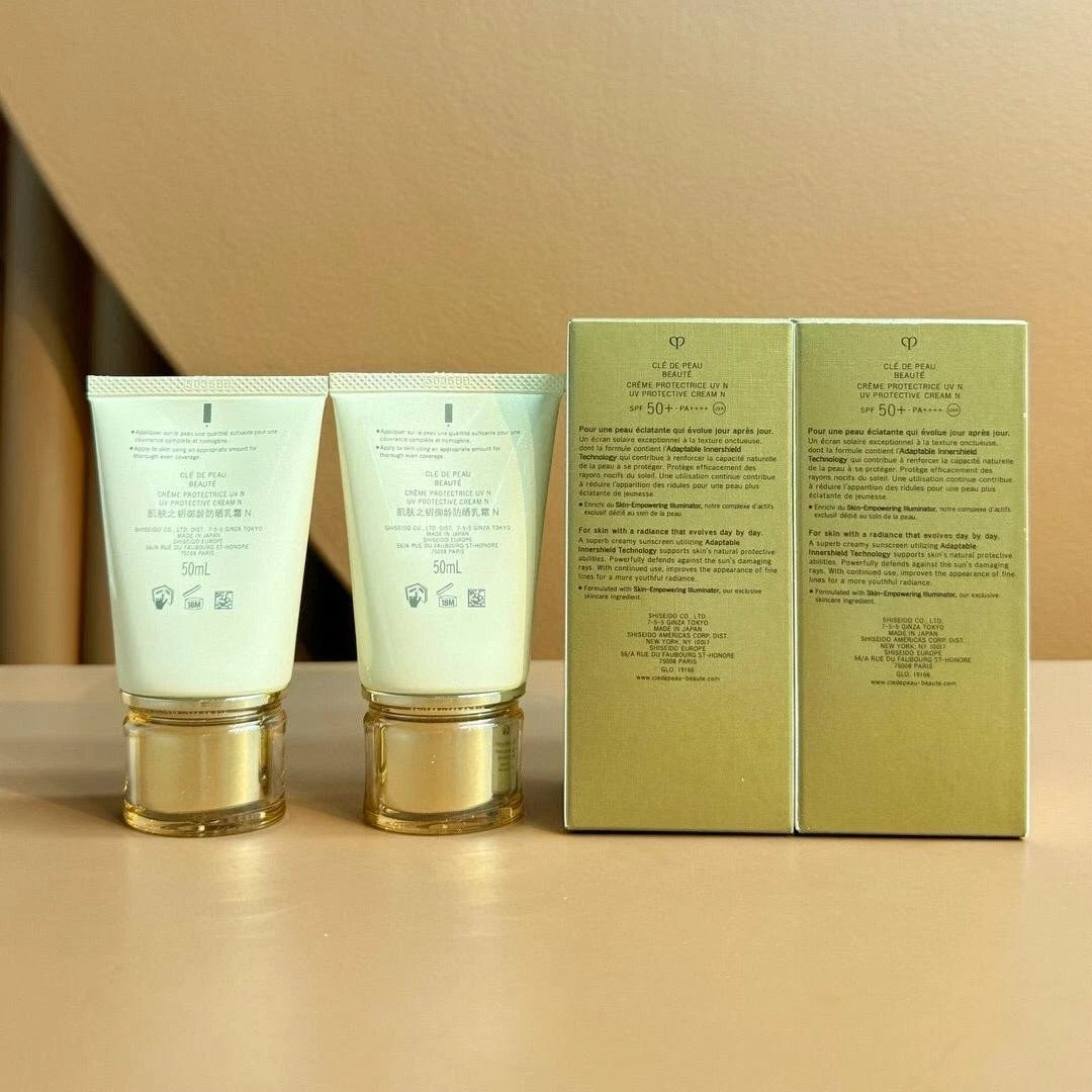Cle De Peau Beaute UV Protective Cream SPF 50+ 1.8oz/50ml (PACK OF 2) Sealed Box