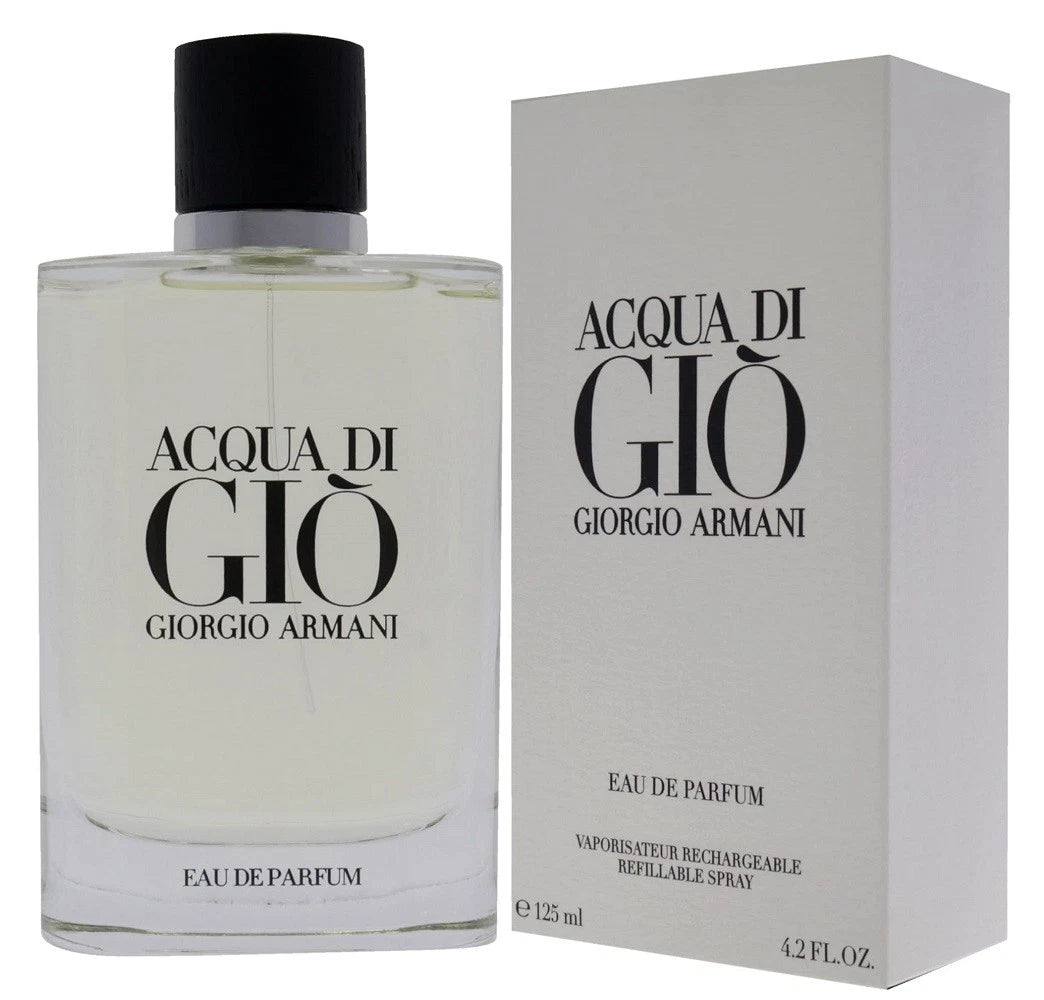 ACQUA DI GIO * Giorgio Armani 4.2 oz / 125 ml EDP Men Cologne Refillable