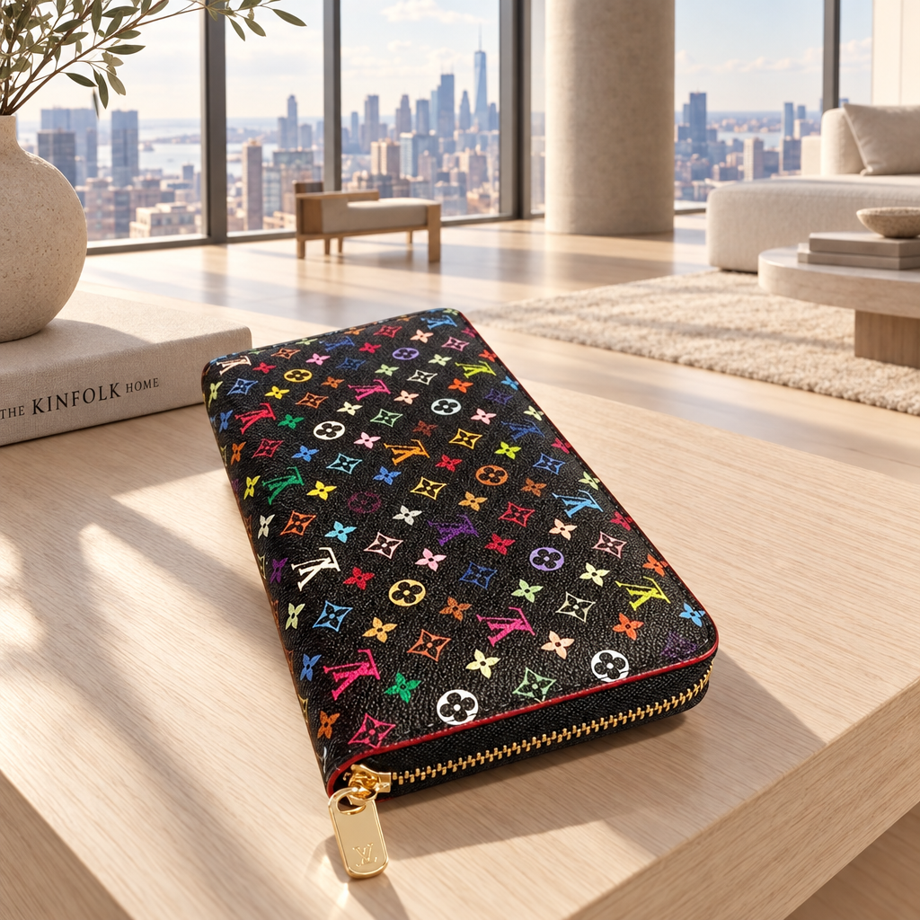 Louis Vuitton Monogram Multicolor ZippyZip Around Long Wallet Bp' Free Shipping.