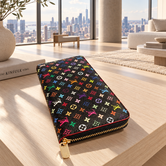 Louis Vuitton Monogram Multicolor ZippyZip Around Long Wallet Bp' Free Shipping.