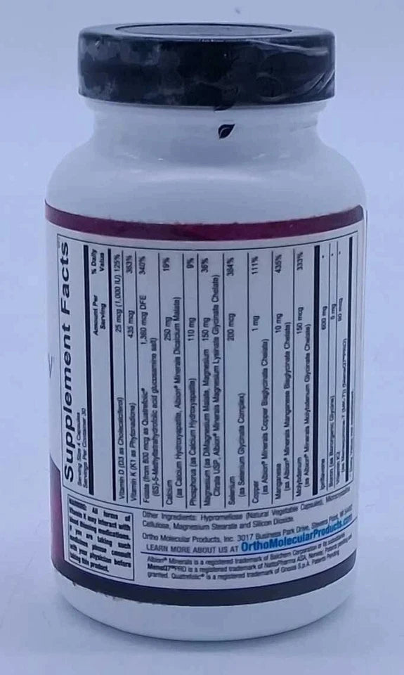 Ortho Molecular OsteoPrev Bone Density Support 120 Capsules Vitamins & Minerals