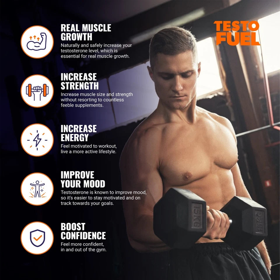 TestoFuel - #1 Best Testosterone Supplement - Testosterone Booster for Men