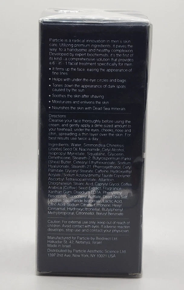 Particle FACE CREAM Men's Formula 6 in 1 Anti-Aging Moisturizer 1.7oz