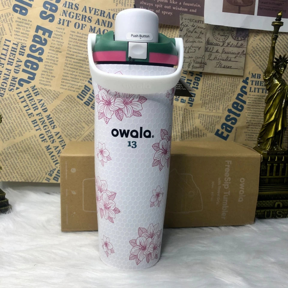 NEW Owala FreeSip Azalea 13 Golf 30oz Water Bottle Special Edition Sealed Gift