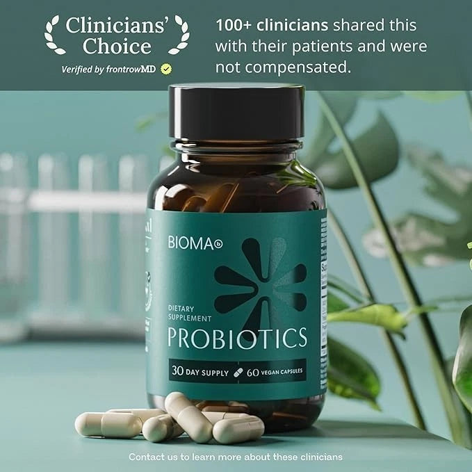 BIOMA Probiotics - Digestive Health - Gut Support for Men & woman 60 ct (30 day)