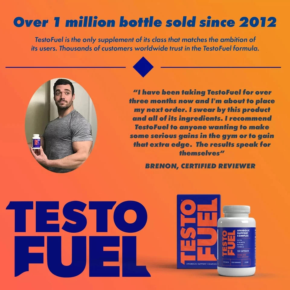 TestoFuel - #1 Best Testosterone Supplement - Testosterone Booster for Men