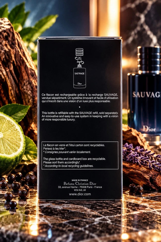 Dior Sauvage Eau de Parfum 100 mL Spray, Refillable 3.4 fl oz