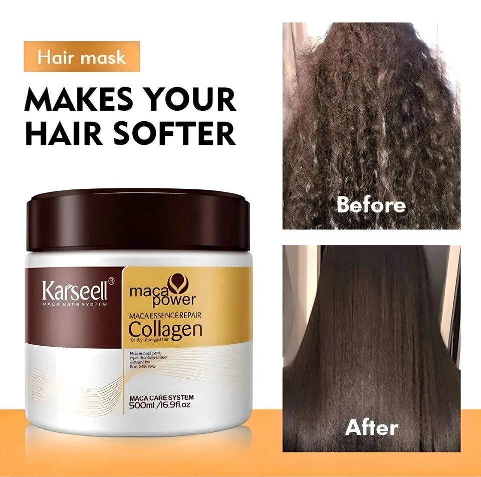 Karseell Hair Repair Mask Argan Mascarilla Conditioning Collagen Keratin Damage