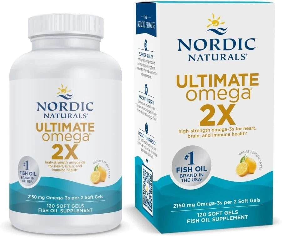 Nordic Naturals Ultimate Omega 2X LemonFish Oil EPA DHA 2150mg 120ct