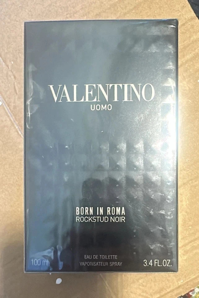 Valentino Uomo Born In Roma Rockstud Noir EDT 3.4 oz/100ml for Men New In Box