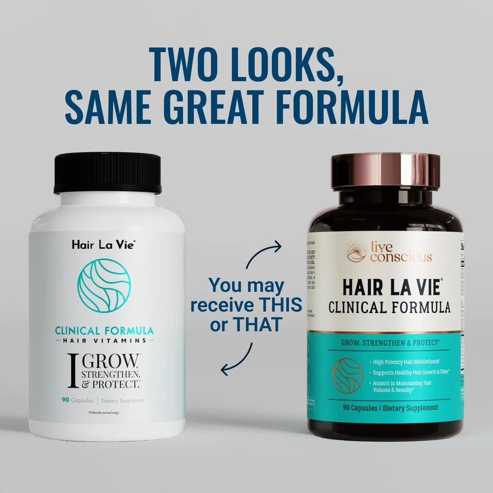 Hair La Vie Clinical Formula Hair Vitamins for Hair Regrowth, 90 Caps