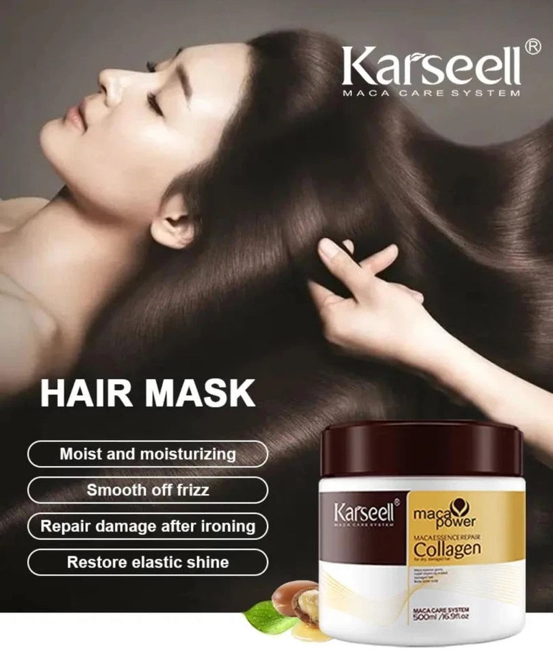 Karseell Hair Repair Mask Argan Mascarilla Conditioning Collagen Keratin Damage