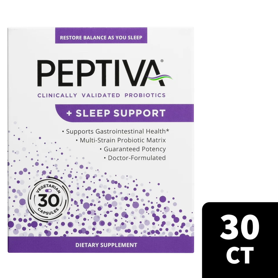 Peptiva 26 Billion Multi-Strain Probiotic and Sleep Support 30 Capsules 03/2027