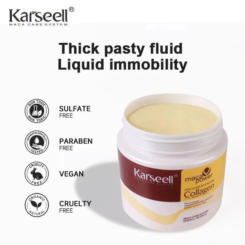 Karseell Hair Repair Mask Argan Mascarilla Conditioning Collagen Keratin Damage