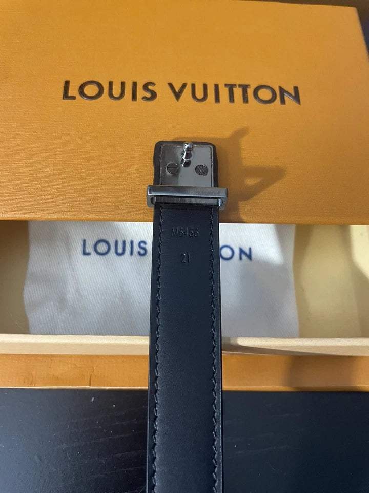 Louis Vuitton LV Slim Bracelet Monogram Eclipse Black