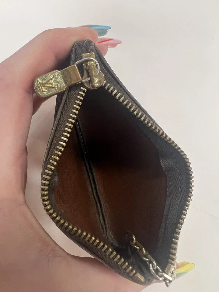 Louis Vuitton Monogram Pochette Cles Wallet Coin Purse/ Key Pouch Vintage