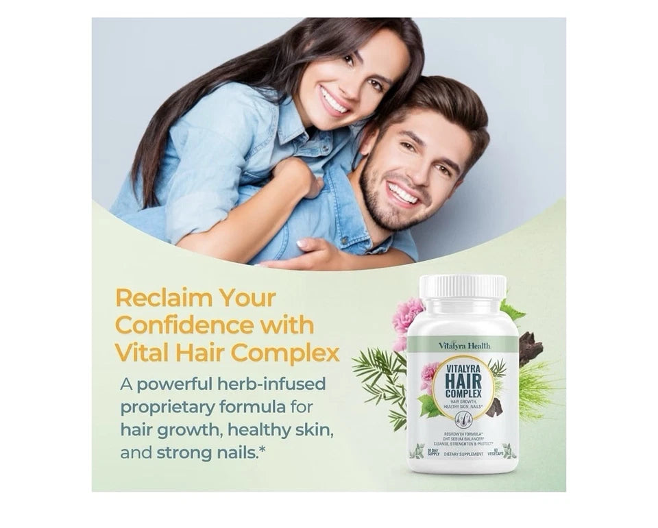 Vitalyra Hair Complex Hair Growth Healthy Skin Nails For Women &Men 60 Capsules