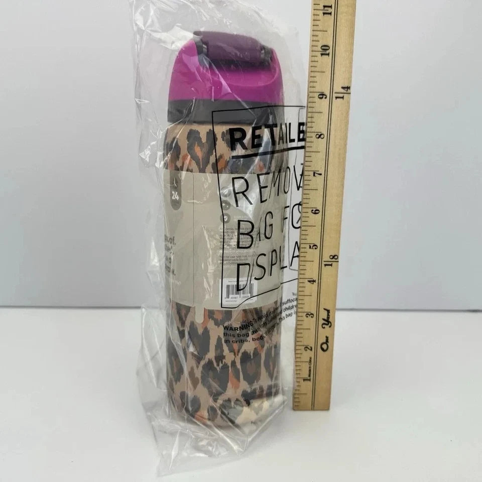 New Owala "Wild at Heart" 32oz Free Sip Limited Edition UO Cheetah Leopard Print