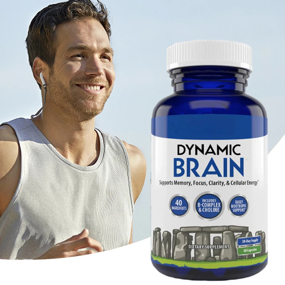 Dynamic Brain Supplement – Focus, Memory & Clarity Support, 60 Capsules
