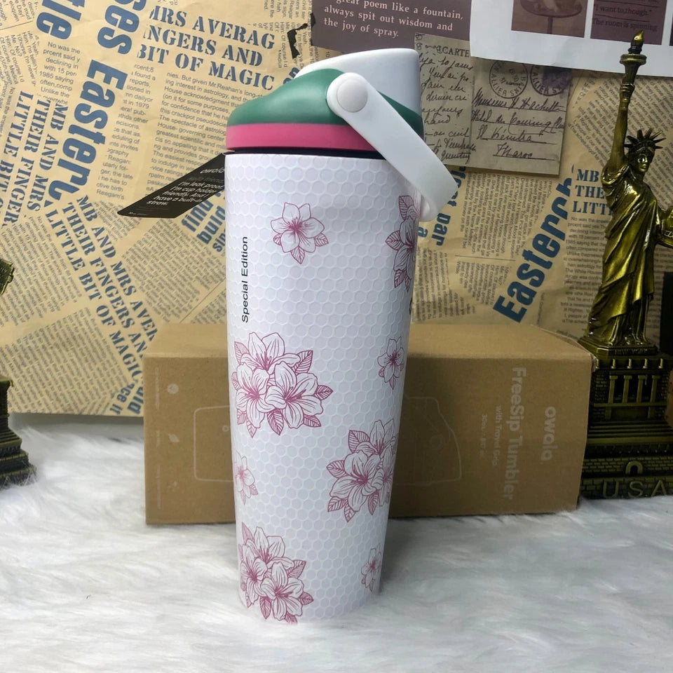 NEW Owala FreeSip Azalea 13 Golf 30oz Water Bottle Special Edition Sealed Gift
