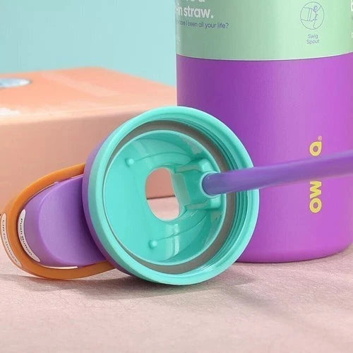 32oz InsulatedOwalaWater Bottle Drinking Exclusive Tied Flip Top FreeSip Bow
