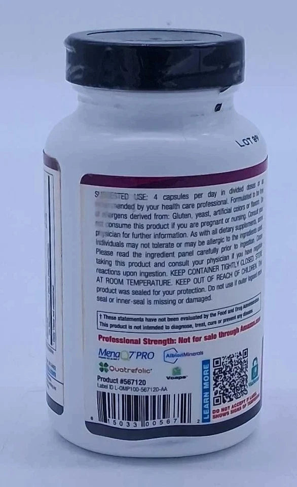 Ortho Molecular OsteoPrev Bone Density Support 120 Capsules Vitamins & Minerals