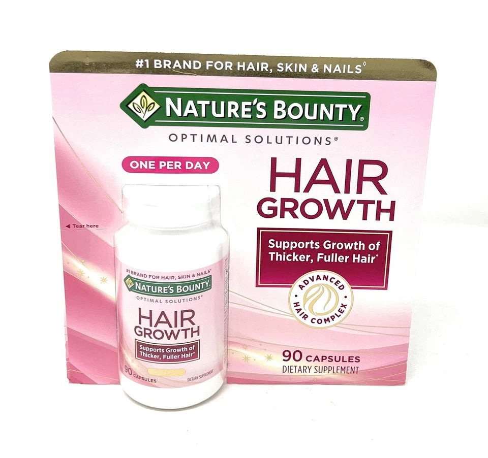 Nature's Bounty Hair Growth Supplement, 1 Per Day, Clinically Shown to Support