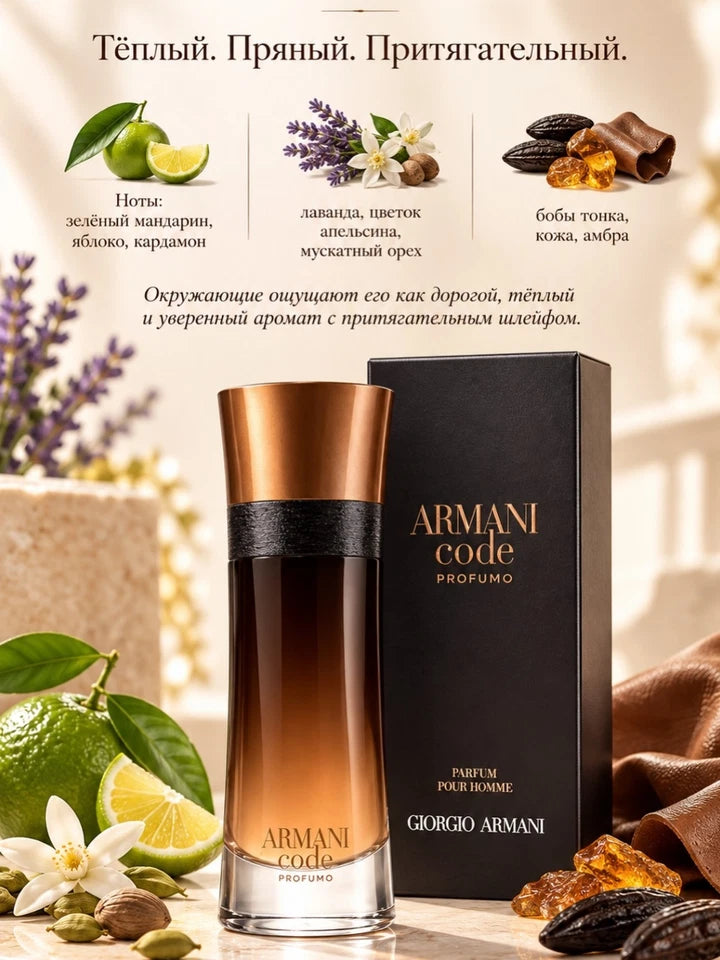 Armani Code Profumo by Giorgio Armani 3.7 Oz Parfum Spray Men’s New Sealed