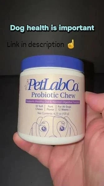 PetLab Co Probiotic Chew Pork Flavor Dogs 12+ weeks 30 soft chews