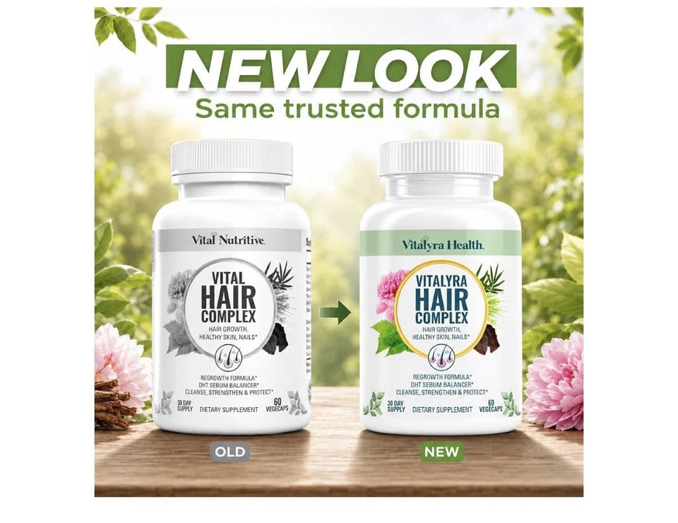 Vitalyra Hair Complex Hair Growth Healthy Skin Nails For Women &Men 60 Capsules