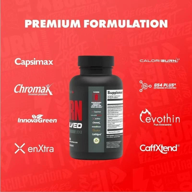 NEW Sculpt Nation Burn Evolved-Fat Burner Weight Loss Thermogenic Metabolism